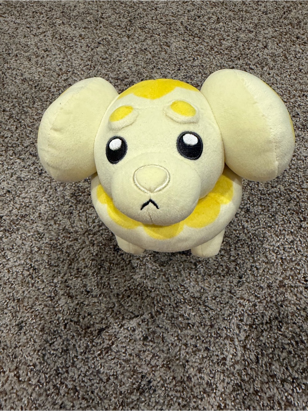 Pokémon Fidough Plush 8.5" Jazwares 2024 Scarlet Violet Yellow Puppy Dog